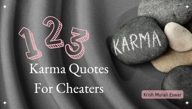 Karma Quotes For Cheaters