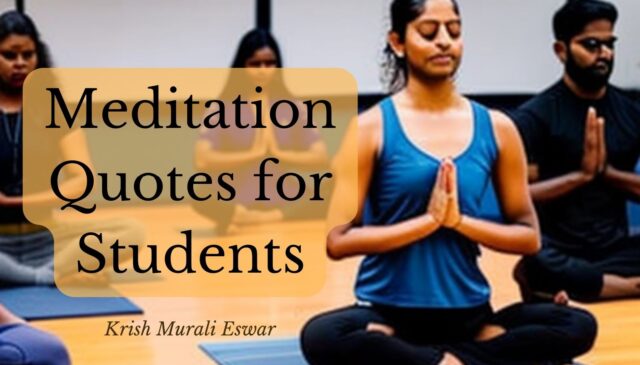 Meditation Quotes for Students